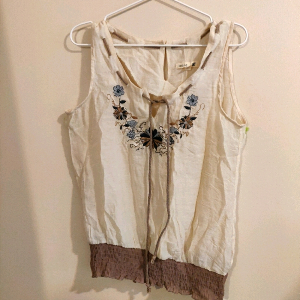 Embroidered Tank size L